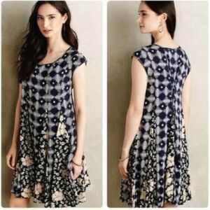 Anthropologie | Maeve Lined Indiga Swing Dress